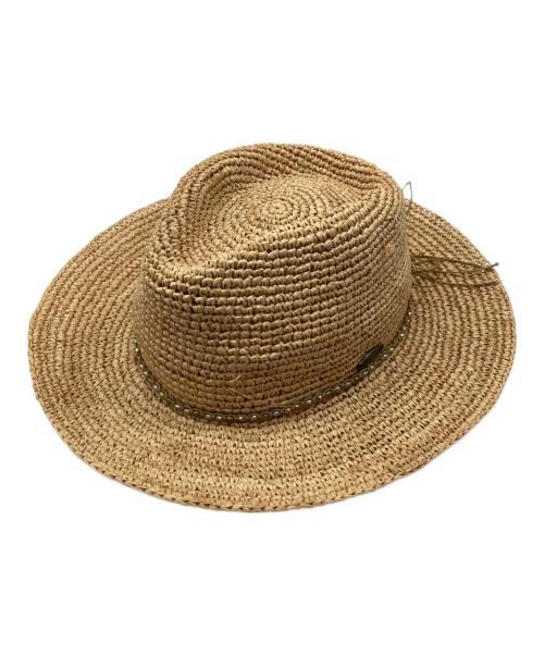 Wallaroo（ワラルー）Wallaroo (ワラルー) MALIBUラフィアハット ベージュの古着・服飾アイテム