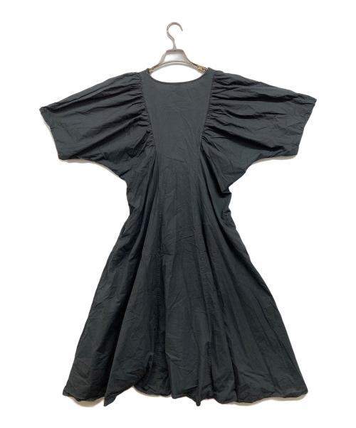 merlette（マーレット）merlette (マーレット) ボリュームスリーブワンピース ブラック サイズ:XSの古着・服飾アイテム