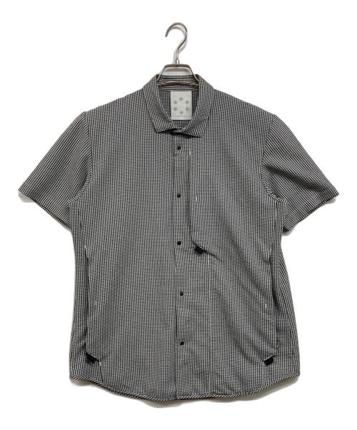alk phenix（アルクフェニックス）alk phenix (アルクフェニックス) 半袖シャツ ホワイト×ブラック サイズ:Lの古着・服飾アイテム