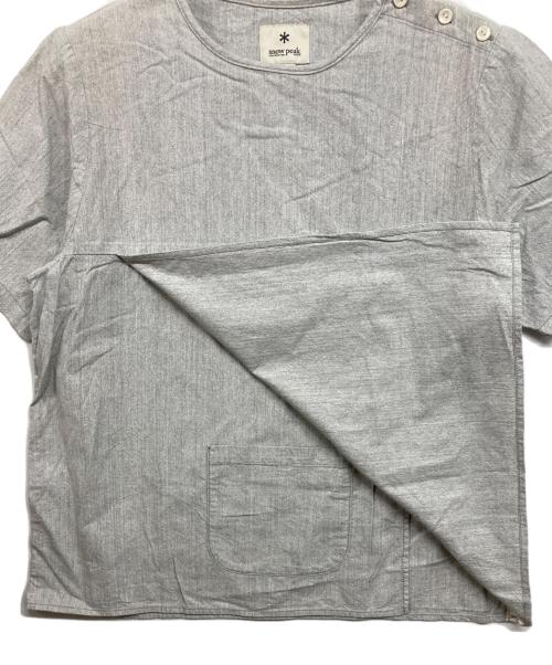 Snow peak（スノーピーク）Snow peak (スノーピーク) ショルダーボタン プルオーバー ライトグレー サイズ:4の古着・服飾アイテム