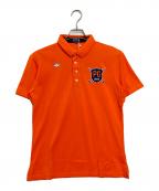 PEARLY GATESパーリーゲイツ）の古着「ポロシャツ」｜オレンジ