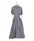 Snidelスナイデル）の古着「バックスリットシャツワンピ」｜ブルー