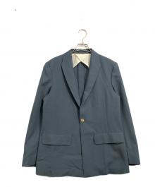 IRENISA（イレニサ）の古着「MODIFIED SHAWL COLLAR JACKET」｜ブルー