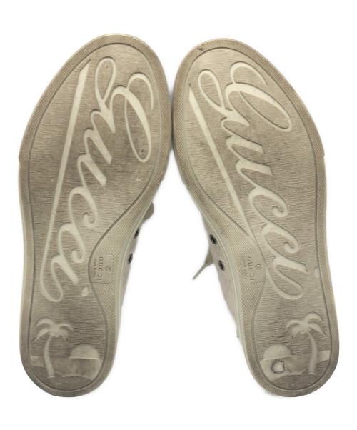 GUCCI（グッチ）GUCCI (グッチ) GGキャンバスローカットスニーカー ベージュ サイズ:6 1/2の古着・服飾アイテム