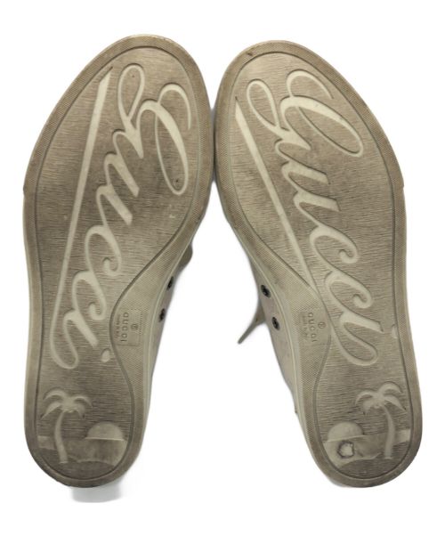 GUCCI（グッチ）GUCCI (グッチ) GGキャンバスローカットスニーカー ベージュ サイズ:6 1/2の古着・服飾アイテム