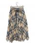 beautiful people (ビューティフルピープル) paper madras skirt ベージュ サイズ:36：6000円