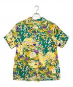 KENZO PARISケンゾー・パリ）の古着「オープンカラーシャツ」｜イエロー×グリーン