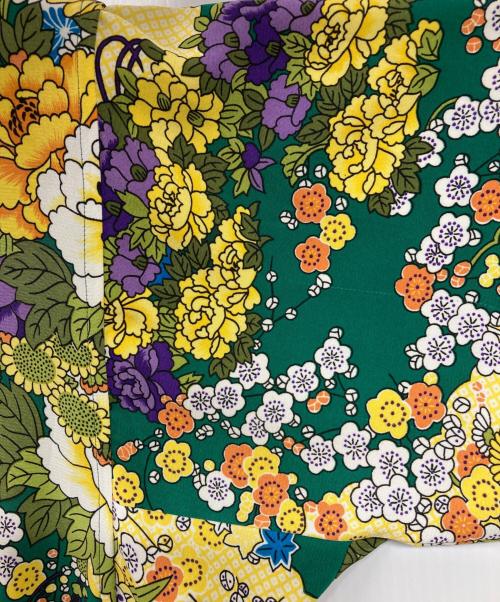 KENZO PARIS（ケンゾー・パリ）KENZO PARIS (ケンゾー パリ) オープンカラーシャツ イエロー×グリーン サイズ:不明の古着・服飾アイテム