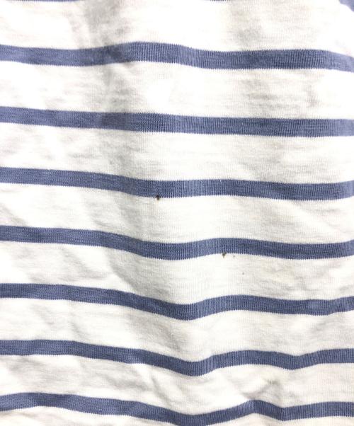 nest Robe（ネストローブ）nest Robe (ネストローブ) アリゾナコットンボーダーワンピース ホワイト×ブルー サイズ:Freeの古着・服飾アイテム