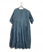 TSUHARU by samansa Mos2ツハル バイ サマンサモスモス）の古着「ブラウスワンピース」｜ブルー