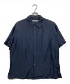 JOURNAL STANDARD TRISECTジャーナルスタンダード トライセクト）の古着「HERILL / Linen ramie Open collar」｜ネイビー