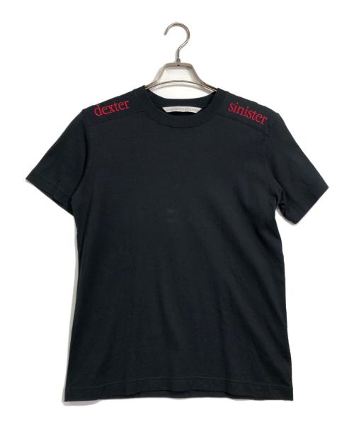 JOHN LAWRENCE SULLIVAN（ジョン ローレンス サリバン）JOHN LAWRENCE SULLIVAN (ジョン ローレンス サリバン) dexter sinister 刺繍Tシャツ ブラック サイズ:Xの古着・服飾アイテム