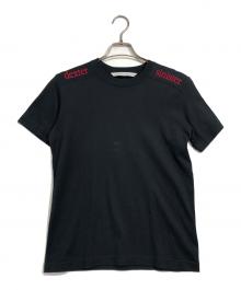 JOHN LAWRENCE SULLIVAN（ジョン ローレンス サリバン）の古着「dexter sinister 刺繍Tシャツ」｜ブラック