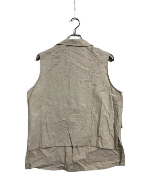 semoh（セモー）semoh (セモー) コットンリネンミリタリーベスト ベージュ サイズ:1の古着・服飾アイテム