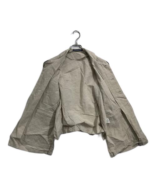semoh（セモー）semoh (セモー) コットンリネンミリタリーベスト ベージュ サイズ:1の古着・服飾アイテム