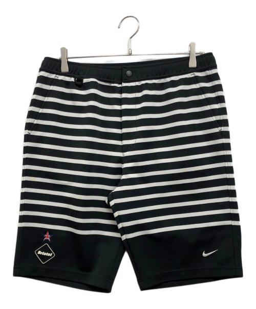 NIKE（ナイキ）NIKE (ナイキ) F.C.R.B. (エフシーレアルブリストル) ハーフパンツ ブラック×ホワイト サイズ:Lの古着・服飾アイテム