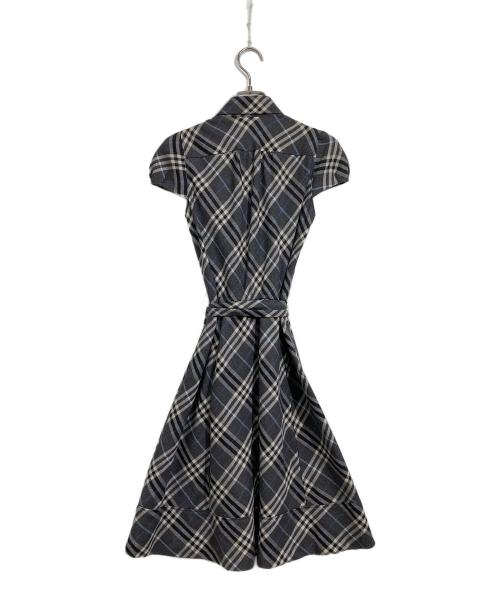 BURBERRY BLUE LABEL（バーバリーロンドンブルーレーベル）BURBERRY BLUE LABEL (バーバリーロンドンブルーレーベル) ノバチェックワンピース グレー サイズ:36の古着・服飾アイテム