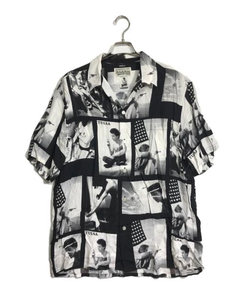 WACKO MARIA（ワコマリア）WACKO MARIA (ワコマリア) ハワイアンシャツ ブラック×ホワイト サイズ:XLの古着・服飾アイテム