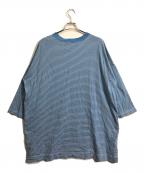 45Rフォーティファイブ・アール）の古着「いろいろ縞天竺のチュニック」｜ブルー×ホワイト