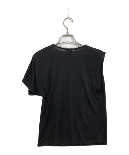 Jean Paul GAULTIER（ジャンポールゴルチェ）Jean Paul GAULTIER (ジャンポールゴルチェ) ビジュ-ノースリーブブラウス ブラック サイズ:38の古着・服飾アイテム