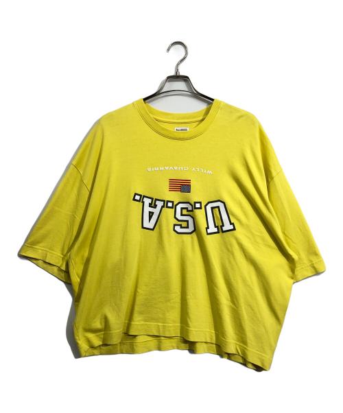WILLY CHAVARRIA（ウィリーチャバリア）WILLY CHAVARRIA (ウィリーチャバリア) MACHO BUFFLAO T USA イエロー サイズ:Mの古着・服飾アイテム