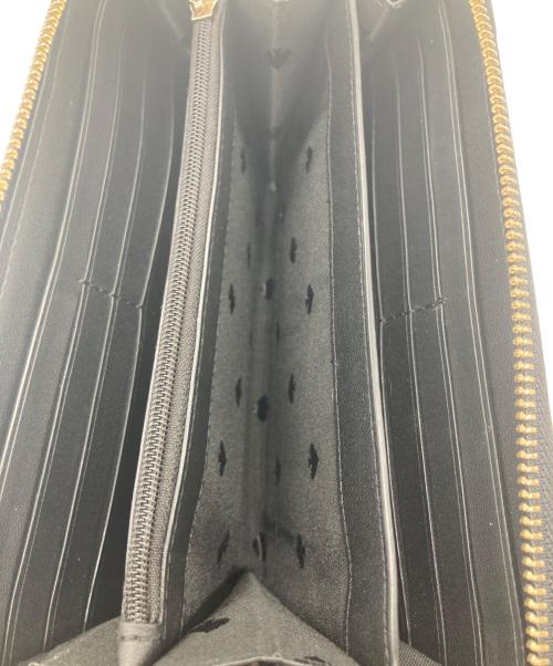 Kate Spade（ケイトスペード）Kate Spade (ケイトスペード) ティンセル グリッター ファブリック ボックス ラージ コンチネンタル ウォレット ブラックの古着・服飾アイテム