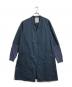 BEARDSLEY（ビアズリー）の古着「ノーカラーコート」｜ブルー