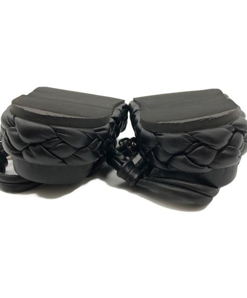 ph7（ペーハーセブン）ph7 (ペーハーセブン) 編み込み 厚底 サンダル ブラック サイズ:なしの古着・服飾アイテム