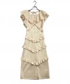 Lily Brownリリーブラウン）の古着「ストレッチレースワンピース」｜アイボリー