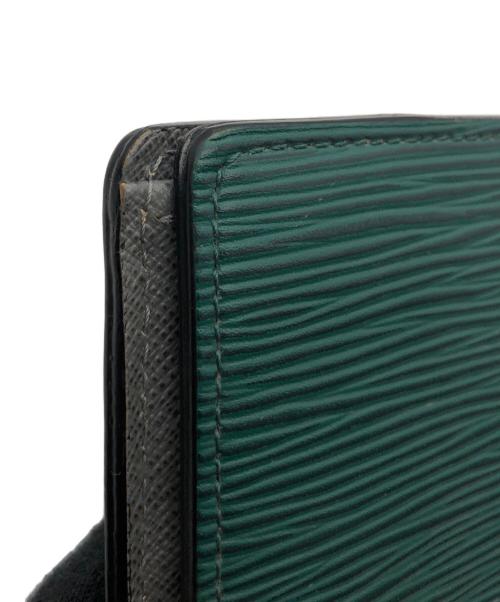 LOUIS VUITTON（ルイ ヴィトン）LOUIS VUITTON (ルイ ヴィトン) エピ モノグラム エクリプス ポルトフォイユ ブラザ グリーン×グレーの古着・服飾アイテム
