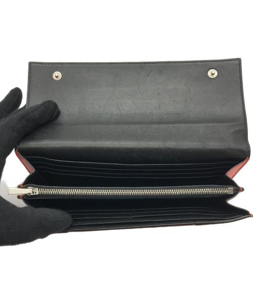 CELINE（セリーヌ）CELINE (セリーヌ) フラップウォレット オレンジの古着・服飾アイテム