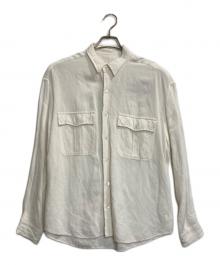 Porter Classic（ポータークラシック）の古着「ロールアップシャツ」｜ホワイト