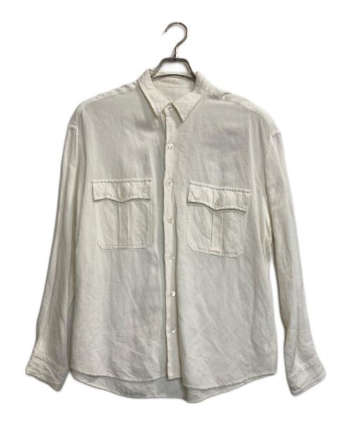 Porter Classic（ポータークラシック）Porter Classic (ポータークラシック) ロールアップシャツ ホワイト サイズ:Ｍの古着・服飾アイテム