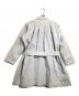 ISSEY MIYAKE (イッセイミヤケ) カットワークデザインプリーツコート グレー サイズ:2：13000円