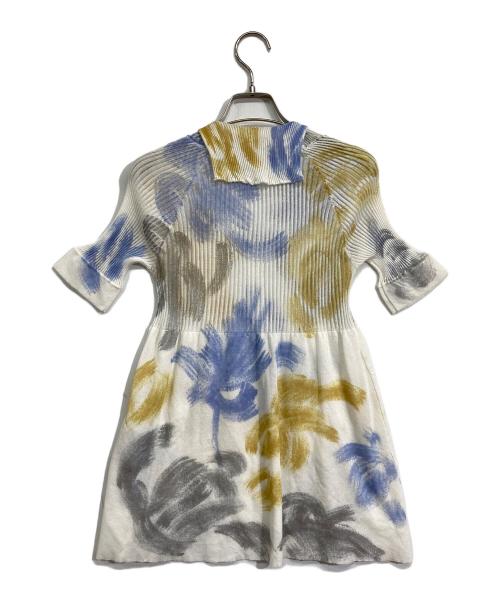 CIVIDINI（チヴィディーニ）CIVIDINI (チヴィディーニ) デザインニット ホワイト サイズ:38の古着・服飾アイテム