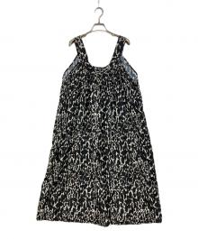 HAVERSACK（ハバーサック）の古着「ハンドドローイング ドット ワンピース」｜ホワイト×ブラック