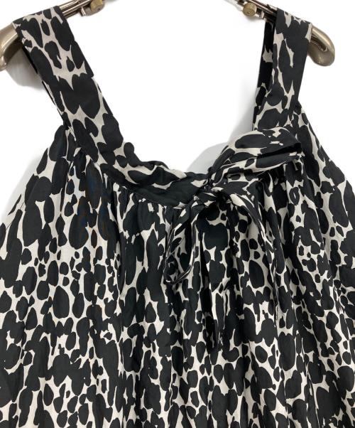 HAVERSACK（ハバーサック）HAVERSACK (ハバーサック) ハンドドローイング ドット ワンピース ホワイト×ブラック サイズ:1の古着・服飾アイテム