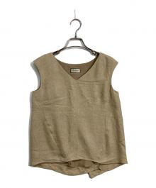 Diagram（ダイアグラム）の古着「リネンブラウス」｜ベージュ