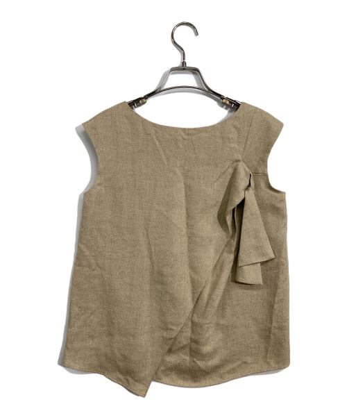Diagram（ダイアグラム）Diagram (ダイアグラム) リネンブラウス ベージュ サイズ:36の古着・服飾アイテム
