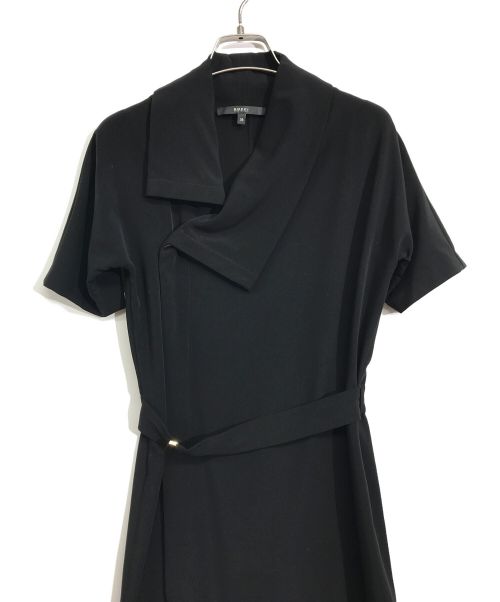 GUCCI（グッチ）GUCCI (グッチ) ベルテッドドレスワンピース ブラック サイズ:36の古着・服飾アイテム