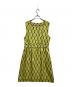 Kate Spade (ケイトスペード) 総柄ノースリーブワンピース グリーン サイズ:10：3000円