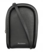 J.W.ANDERSONジェイダブリューアンダーソン）の古着「BUMPER-POUCH LEATHER PHONE POUCH/ バンパー ポーチ レザーフォーンポーチ」｜ブラック