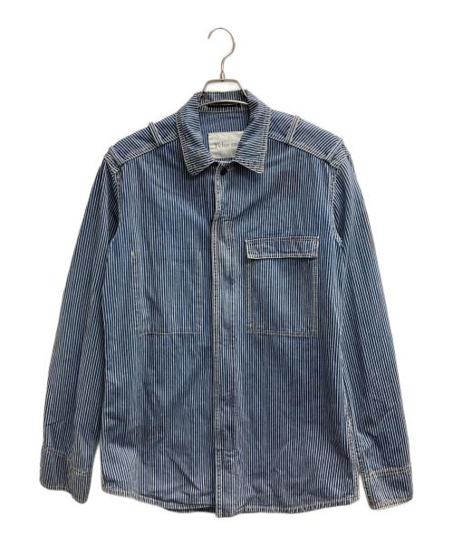 Y's for men（ワイズフォーメン）Y'S for men (ワイズフォーメン) ヒッコリージャケット インディゴ サイズ:Lの古着・服飾アイテム