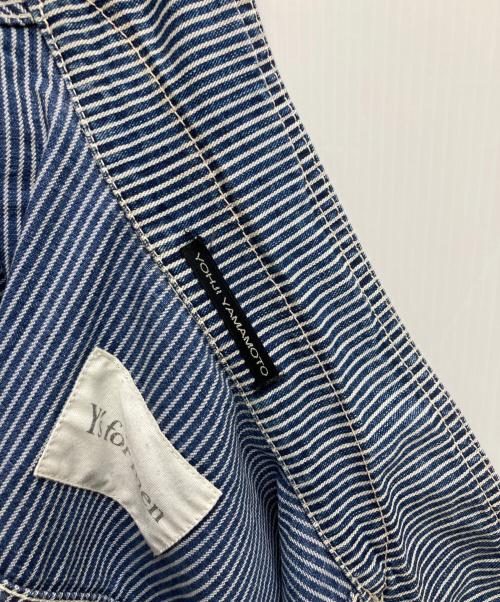 Y's for men（ワイズフォーメン）Y'S for men (ワイズフォーメン) ヒッコリージャケット インディゴ サイズ:Lの古着・服飾アイテム