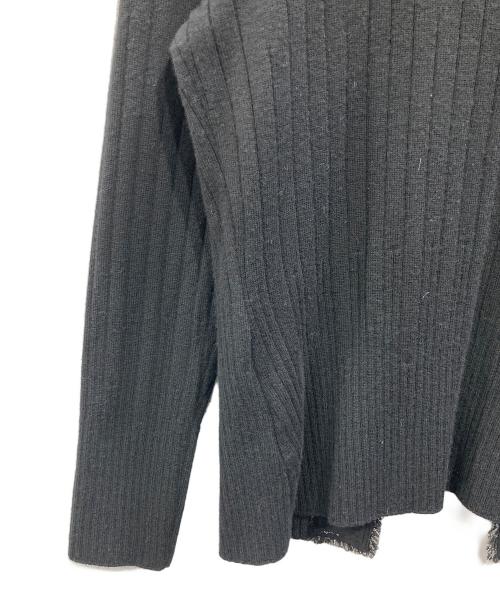 LANVIN COLLECTION（ランバンコレクション）LANVIN COLLECTION (ランバンコレクション) ノーカラーニットジャケット ブラック サイズ:40の古着・服飾アイテム