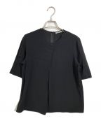 theory luxeセオリーリュクス）の古着「半袖ブラウス」｜ブラック