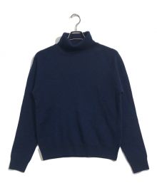 CABAN（キャバン）の古着「コットンカシミヤ プレーンクルーネックプルオーバー」｜ネイビー