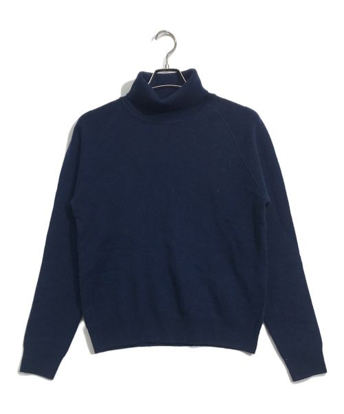 CABAN（キャバン）CABaN (キャバン) コットンカシミヤ プレーンクルーネックプルオーバー ネイビー サイズ:Sの古着・服飾アイテム