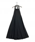 CLANEクラネ）の古着「ホルターネックワンピース」｜ブラック