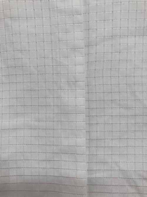 DRAWER（ドゥロワー）Drawer (ドゥロワー) シアーチェックプザムノーカラーシャツ ホワイト サイズ:38の古着・服飾アイテム